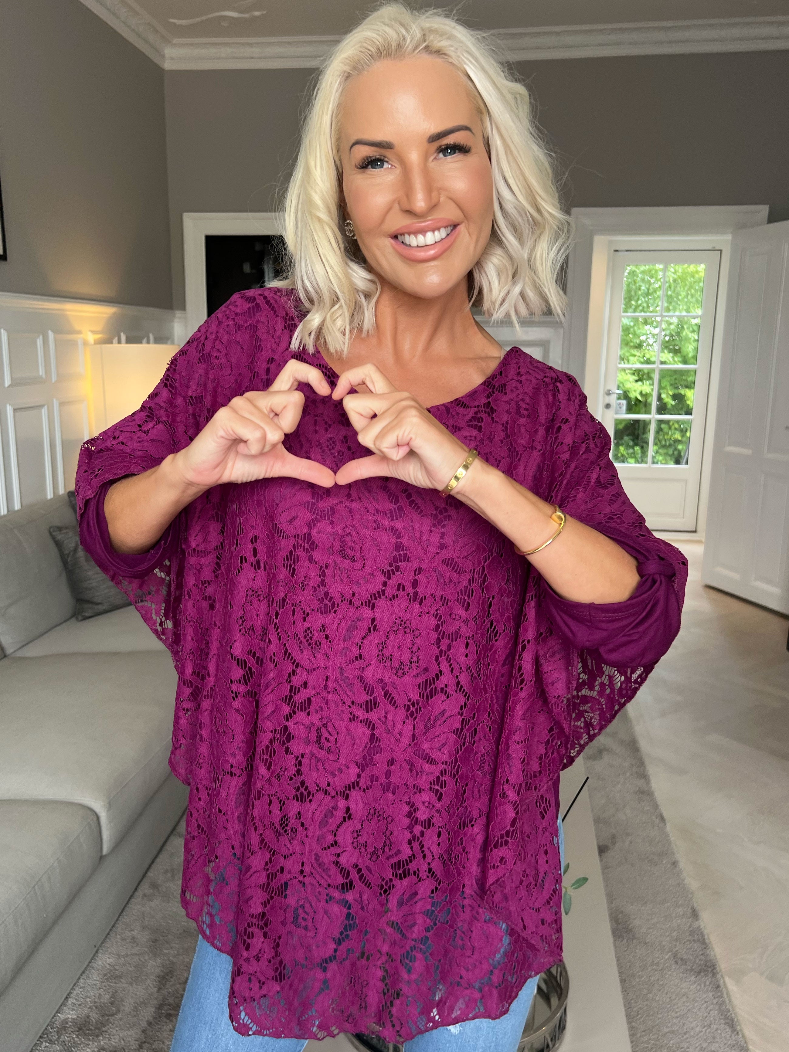 Kenya Lace Shirt - Tunika med spetslager